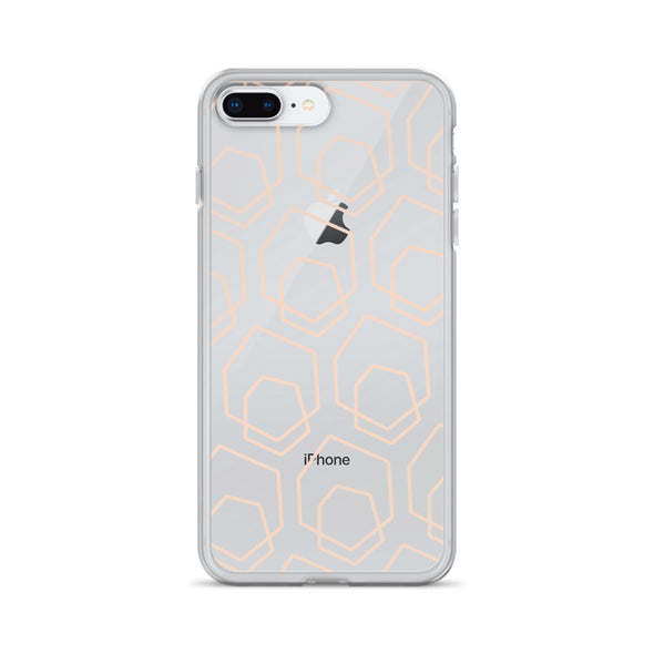 Firebrand Collective Pattern iPhone Case (Clear/Peach)
