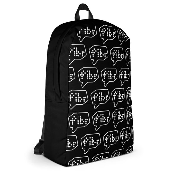 fibr Pattern Backpack (White Logo)