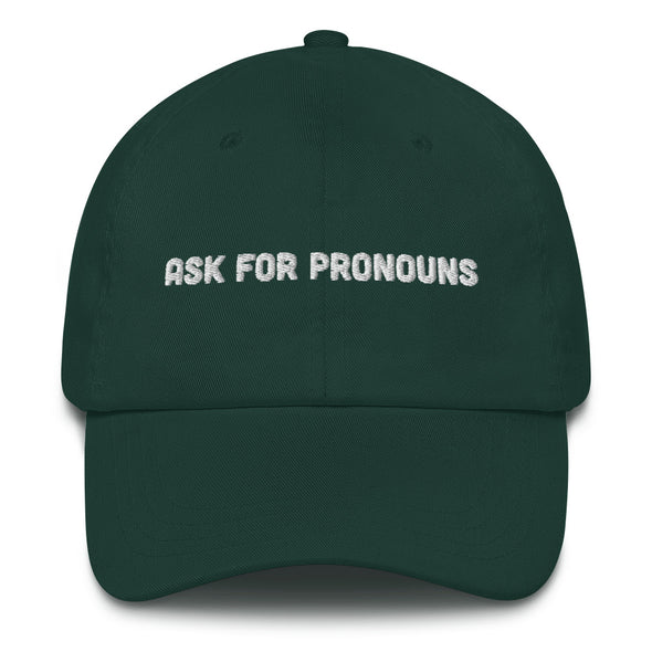 Ask for Pronouns Hat