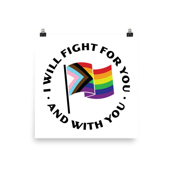I Will Fight (Flag) Poster