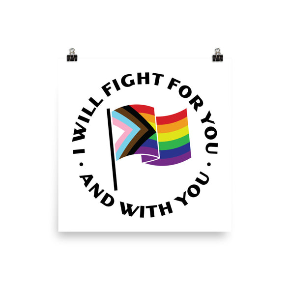 I Will Fight (Flag) Poster
