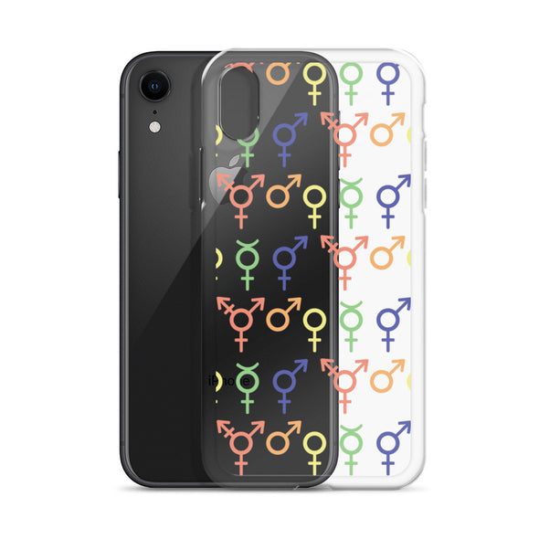 Gender Symbols iPhone Case (Clear)