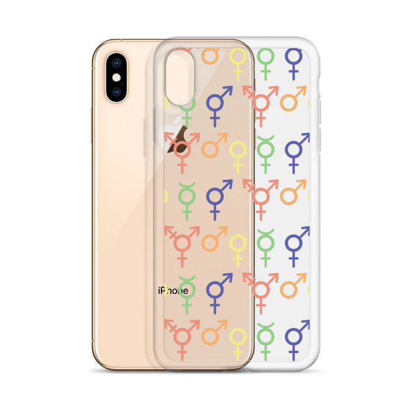 Gender Symbols iPhone Case (Clear)
