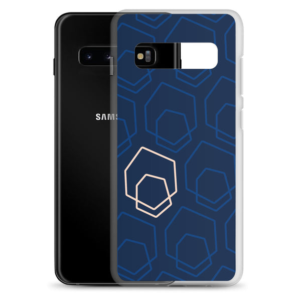 Firebrand Collective Pattern Samsung Case (Blue/Peach)