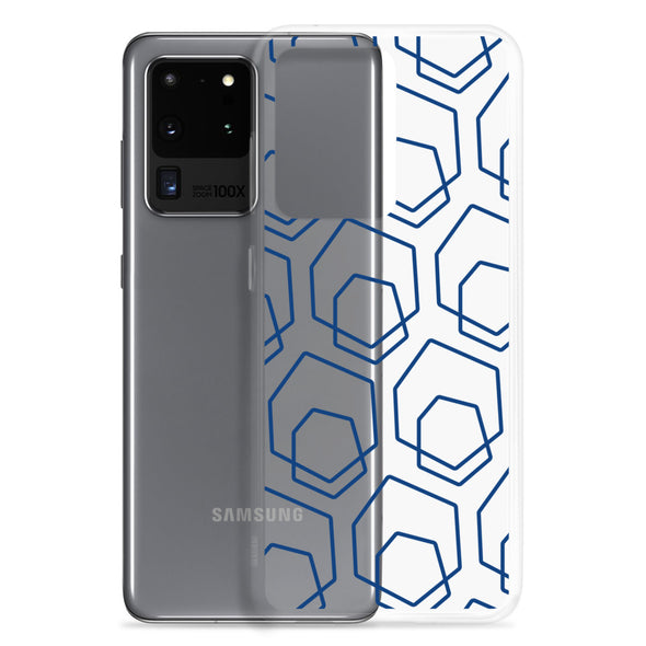 Firebrand Collective Pattern Samsung Case (Clear/Blue)