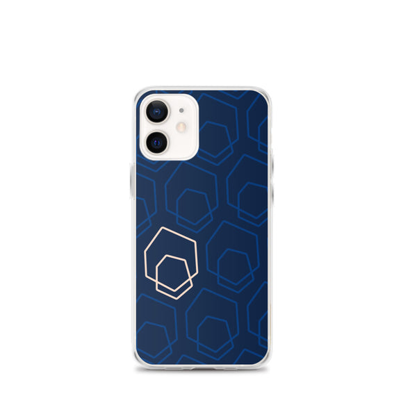 Firebrand Collective Pattern iPhone Case (Blue/Peach)