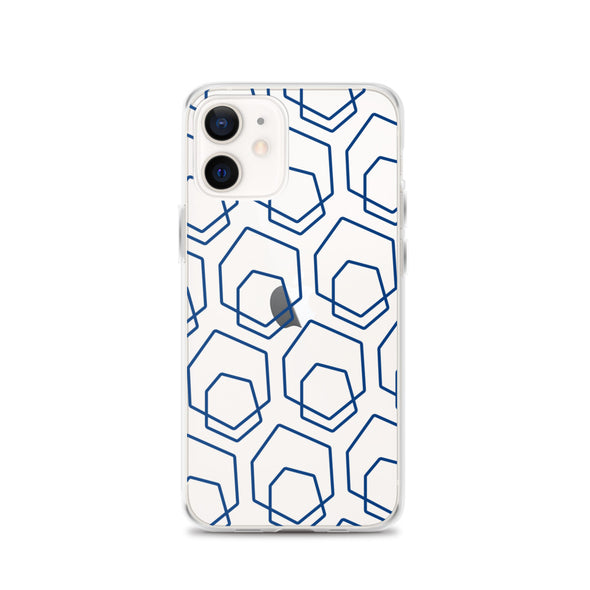 Firebrand Collective Pattern iPhone Case (Clear/Blue)