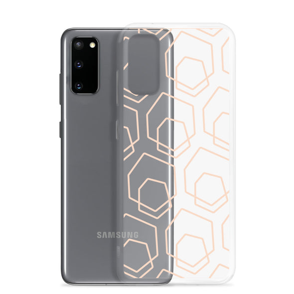 Firebrand Collective Pattern Samsung Case (Clear/Peach)