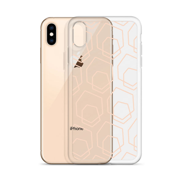 Firebrand Collective Pattern iPhone Case (Clear/Peach)