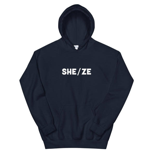 She/Ze Unisex Hoodie