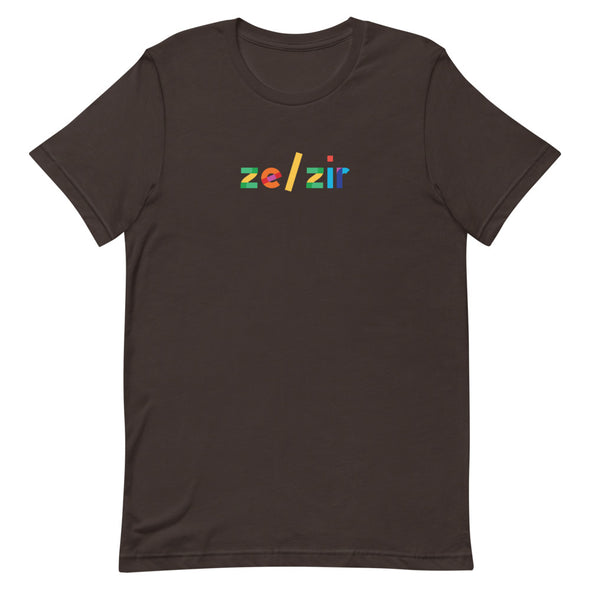 Ze/Zir Rainbow T-Shirt