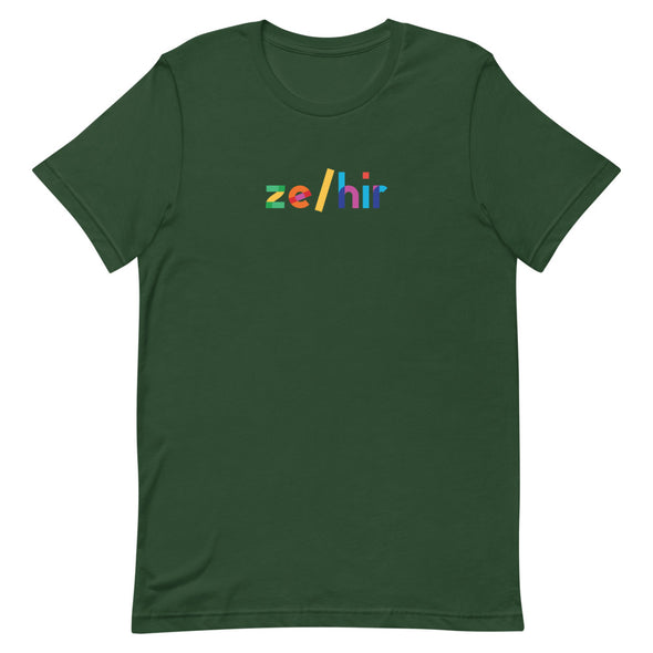 Ze/Hir Rainbow T-Shirt