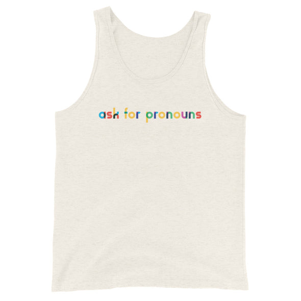 ask for pronouns Rainbow Tank
