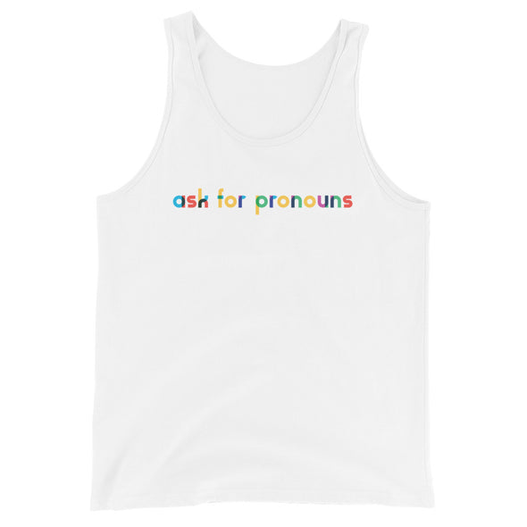ask for pronouns Rainbow Tank