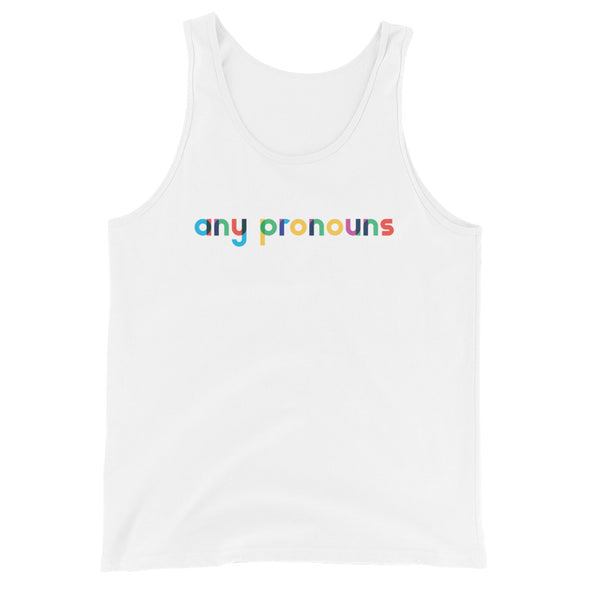 Any Pronouns Rainbow Tank
